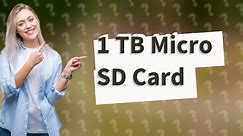 Do 1 TB micro SD cards exist?