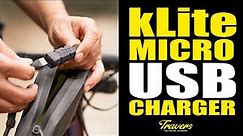 kLite Micro USB charger for bikepacking - Get self supported