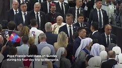 Pope Francis Holds Mass During Historic Visit to Mongolia