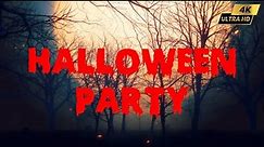 Halloween Party, Halloween 4k Screensaver for TV, the Halloween Background for a scary night.