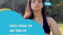 Face Yoga To Get Rid Of Double Chin | 6 Asanas for Chin muscles | Yoga With Mansi | Fit Tak