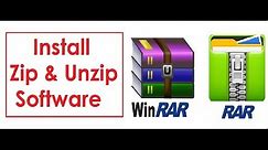 How to install Zip & Unzip Software for windows 7, 8, 10