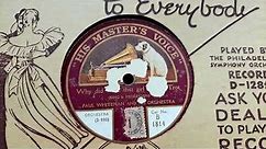 Why Did I Kiss That Girl? Paul Whiteman & His Orchestra. His Masters Voice 78rpm Record from 1924
