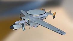 Northrop Grumman E-2 Hawkeye - Download Free 3D model by helijah