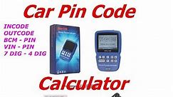 Vehicle Pincode Calculator VPC-100 Incode - Outcode- Login