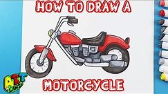 How to Draw a MOTORCYCLE