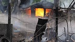 Schrebergartenhütte in Gars am Inn brennt vollständig aus