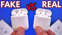 FAKE VS REAL Apple AirPods 2 - Buyers Beware 1:1 Clone