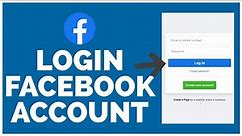 How to log into a facebook account