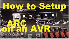 how to setup arc on avr home theater