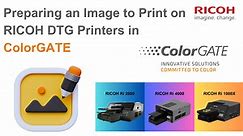 RICOH DTG | Printing an Image with ColorGATE