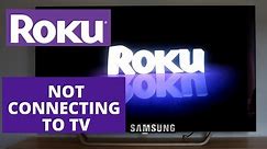 How to Fix Roku not connecting to Samsung TV || ROKU won't connect with Smart TV