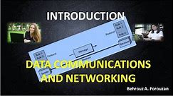 01 Introduction DATA COMMUNICATIONS AND NETWORKING PART 1
