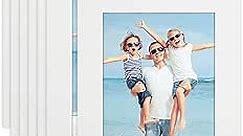 Icona Bay 4x6 Picture Frames (White, 12 Pack), Sturdy Wood Composite Photo Frame 4 x 6, Sleek Design, Table Top or Wall Mount, Exclusives Collection