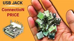 USB JACK ConnectioN PRICE | USB Socket Writing | usb Socket Price