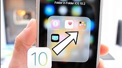 How to Place a Folder in a folder iOS 10.2.1 iPhone, iPad