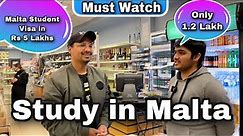 STUDY IN MALTA | COMPLETE PROCESS ! HOW HE CAME TO MALTA ?