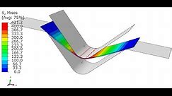 Manufacturing Simulation- Sheet metal Bending -Abaqus CAE-Implicit-Standard