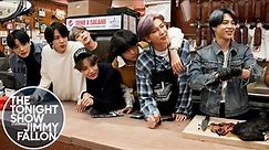 BTS and Jimmy Fallon descend into chaos as they feed fans in iconic When Harry Met Sally deli