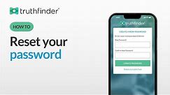 How to Reset Your Password for Your TruthFinder Account