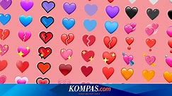 Arti Emoji Love Putih, Hitam, Biru, dan Warna-warna Lainnya