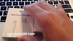 Lightning to USB Cable Unboxing