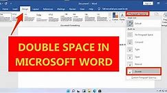 How to Double Space at the Full-stop place in Microsoft Word (easy tutorial) | Double Space in Word