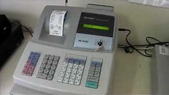 How To Use The Sharp XE-A206 / XEA206 Cash Register