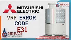 MITSUBISHI VRF Error code E31(English)