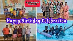 SUMMER POOL PARTY KIDS PARENTS HAPPY BIRTHDAY CELEBRATION IN TEXAS USA FAMILY BUCKET WISH LIST 2024