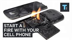 How to start an emergency fire with your cell phone battery