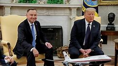 WATCH: Polish president meets with Trump amid reelection bid