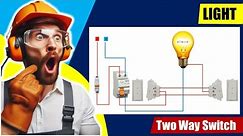 How to Wire a 2 Way Light Switch | two way switch connection