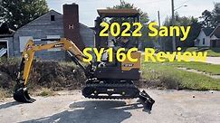 2022 Sany SY16C Mini Excavator Overview and Operation