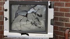Smashing a Teac CT-M6813 CRT Television