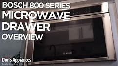 Bosch 800 Series Microwave Drawer Overview