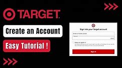 How to Create a Target Account !