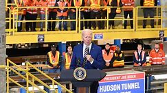 Biden visits major infrastructure project