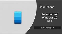 Your Phone App in Windows 10