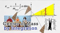 Center of Mass by Integration (Rigid Objects with Shape)