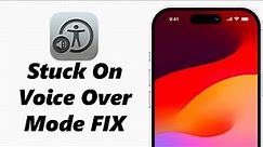 How To Unlock iPhone Stuck In Voice Over Mode | Disable Voice Over
