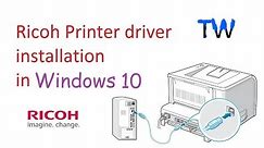 Ricoh Printer Driver Installation in Windows 10 || Teach World ||