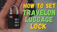 How To Set Luggage Lock - Travelon 3-Dial TSA Approved Travel Lock