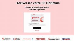 Enregistrement et activation de ma carte PC Optimum en ligne