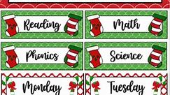 Christmas Banners and Buttons - Canvas, Google Sites and Other Web Pages