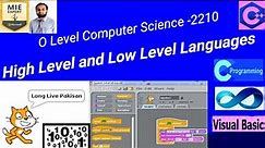 What is the Difference between high level and Low Level Languages