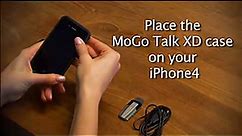 MoGo Talk XD Bluetooth Headset and Protective Case for iPhone 4 (Black) (Fits AT&T iPhone)