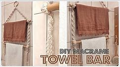 MACRAME | DIY Towel Bar Tutorial | Towel Holder
