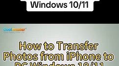 How to transfer photos from iPhone to PC Windows 10/11 #datatransfer #iphone #photos #howto #windows11 #windows10