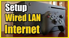 How to Setup Wired Lan Internet on Xbox Series X (Best Tutorial)